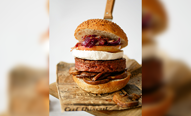 Burger végétal aux saveurs automnales