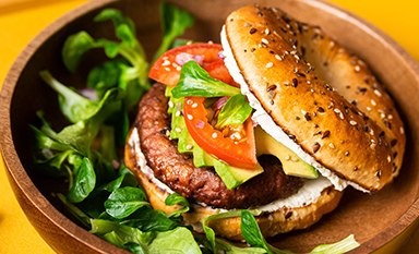 Bagel végétal et gourmand