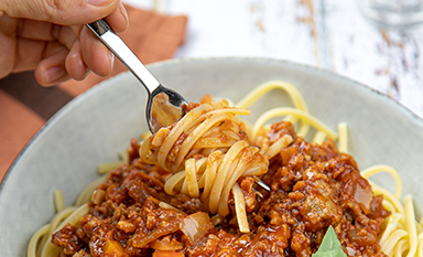 Spaghettis à la Bolognaise Végétale