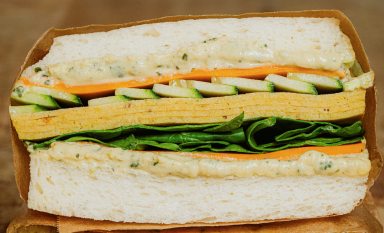Sandwich - tranches végétales curry HappyVore
