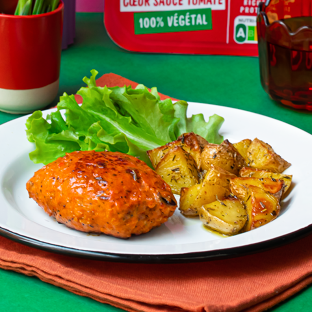 Croq'Coulis Cœur sauce tomate & Aubergine