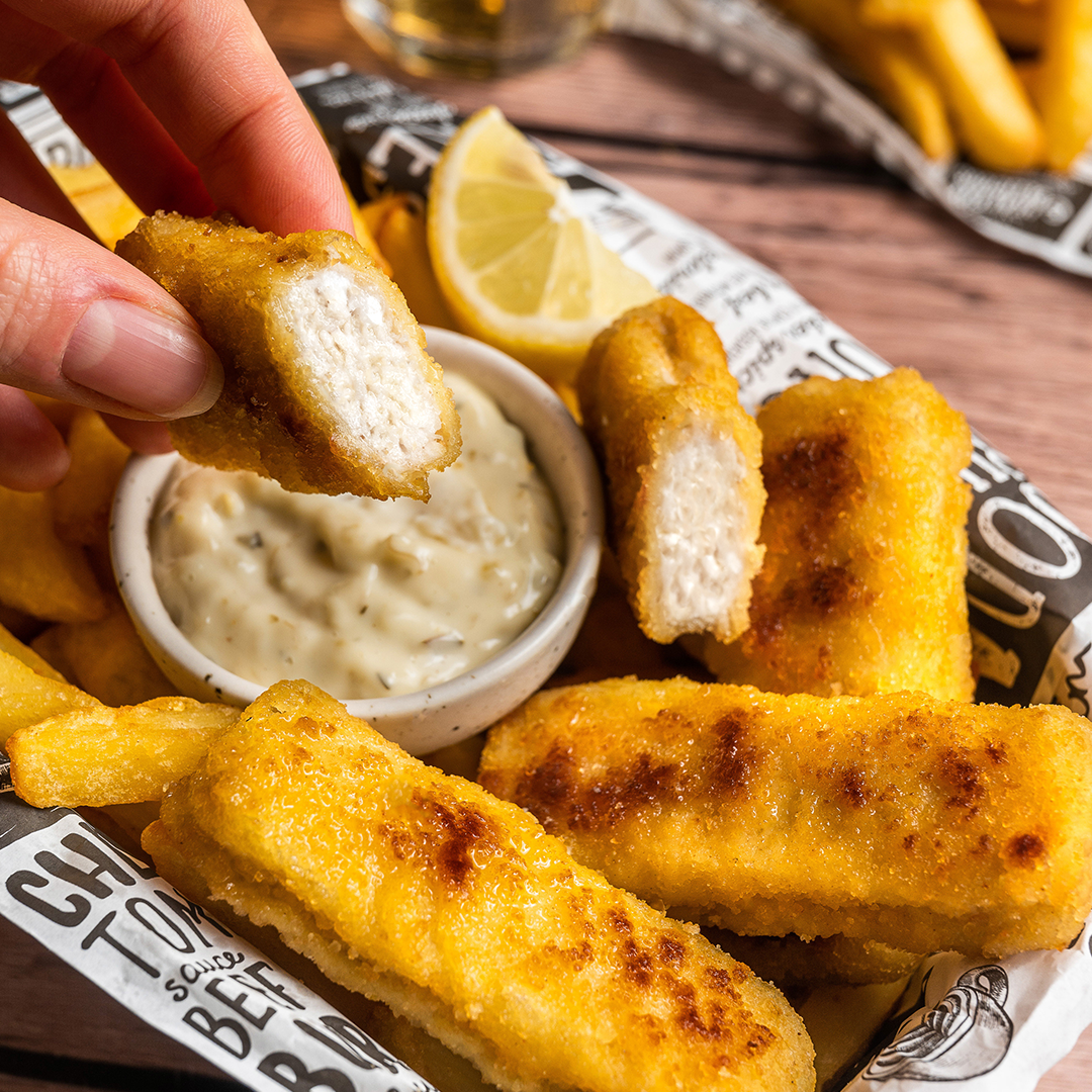 Bâtonnets panés végétaux saveurs de la mer