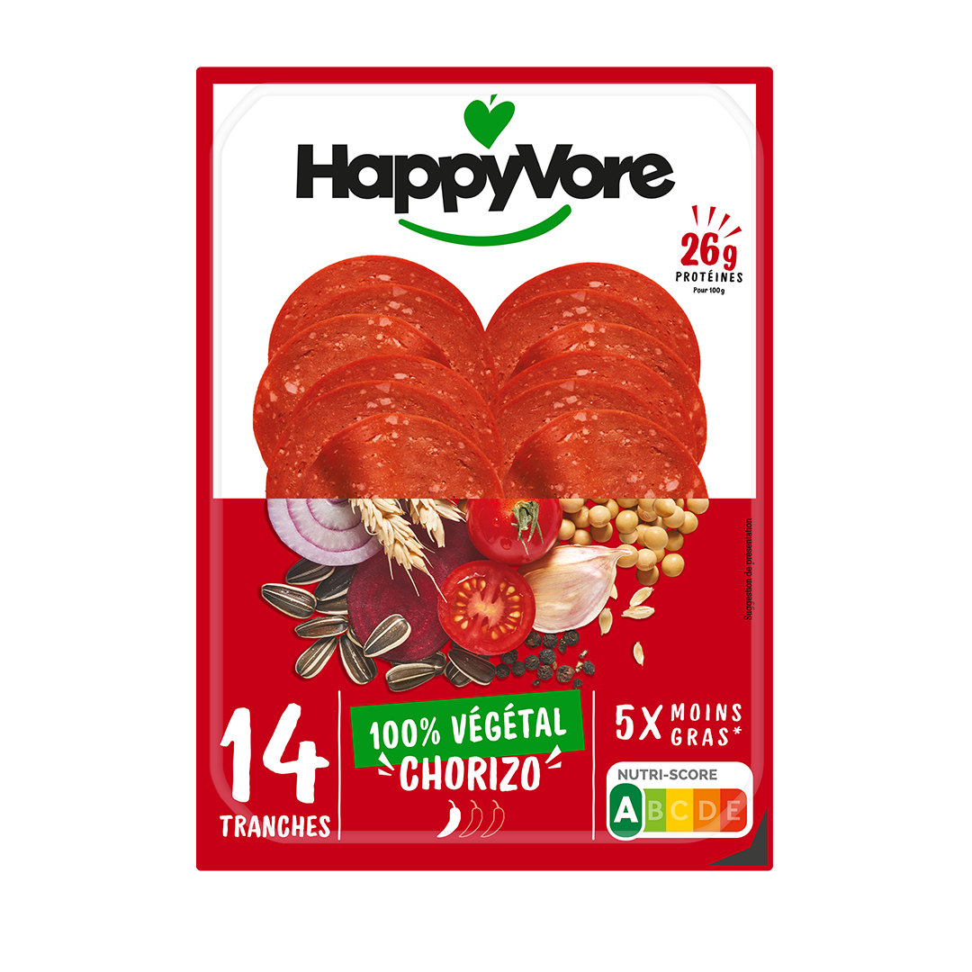 Chorizo végétal et gourmand