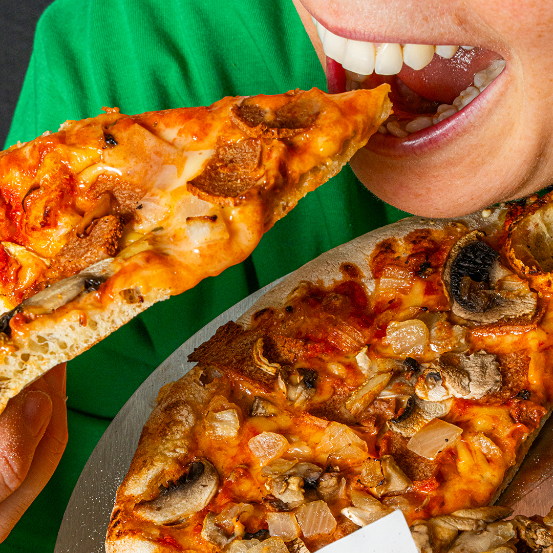 Pizza royale 100% végétale & gourmande