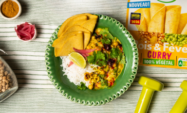 Photo du bowl curry vert