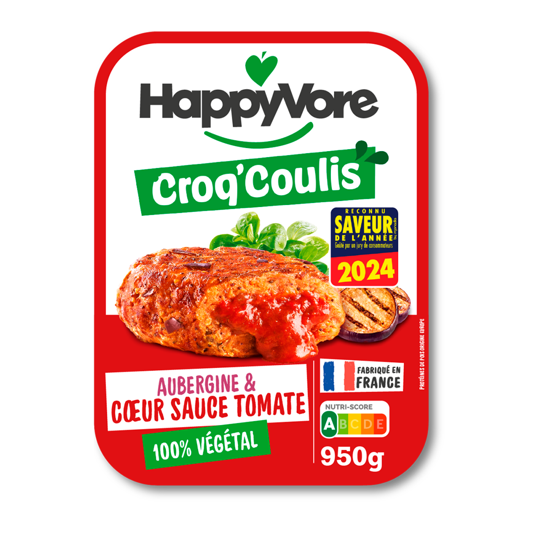 Croq'Coulis Cœur sauce tomate & Aubergine