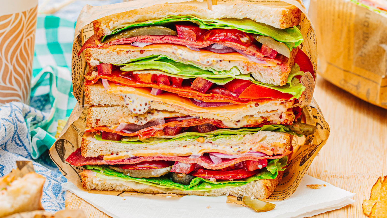 Club Sandwich Salami Chorizo végé