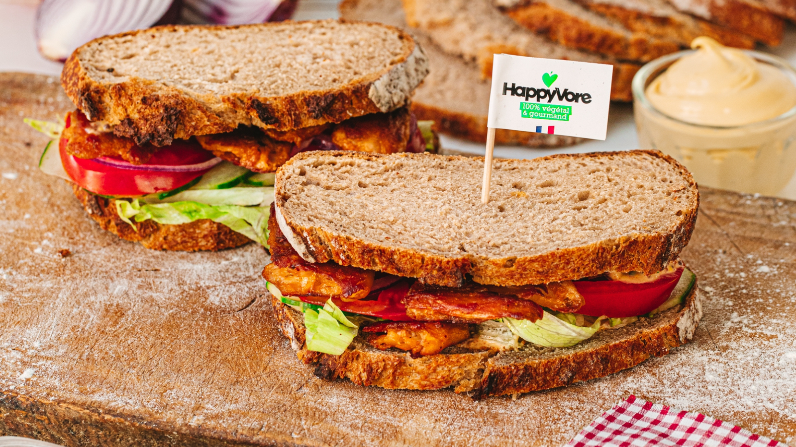 Sandwich Rustique aux Aiguillettes et crudités