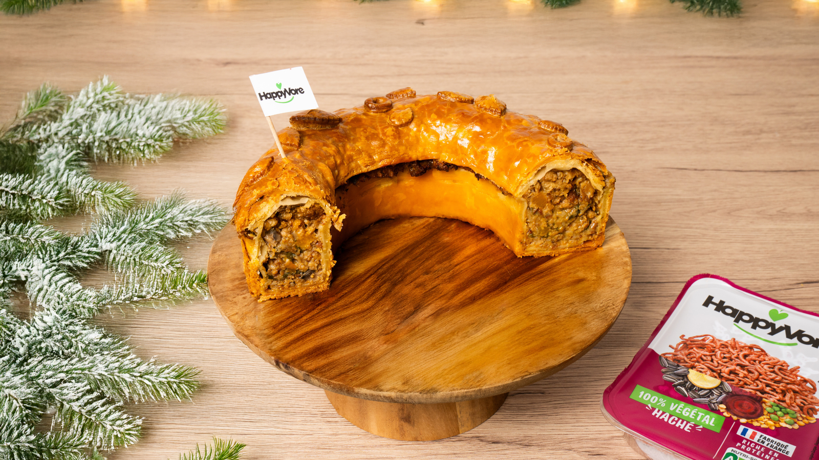 Couronne de Noël - Haché végétal HappyVore