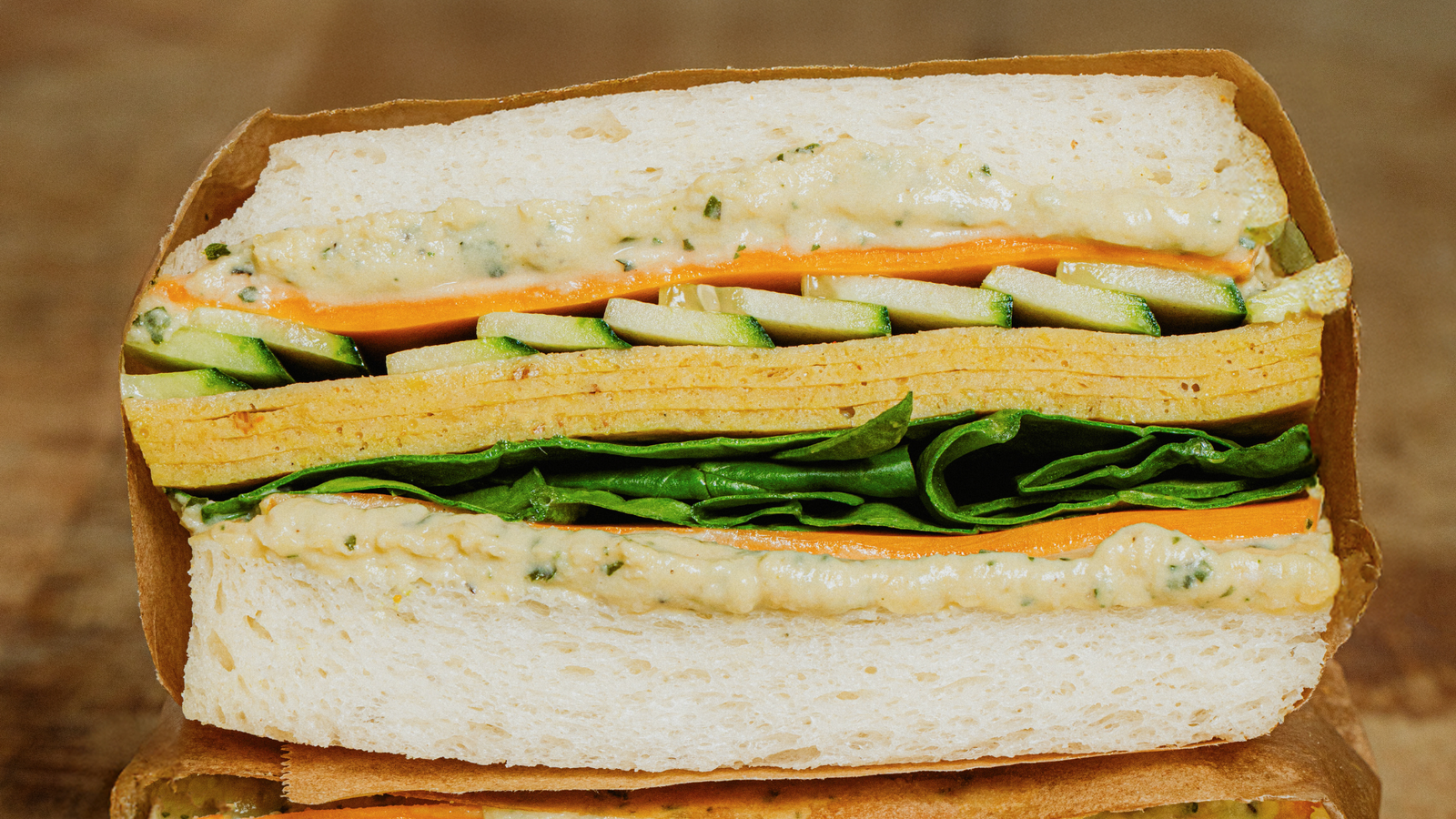 Sandwich - tranches végétales curry HappyVore
