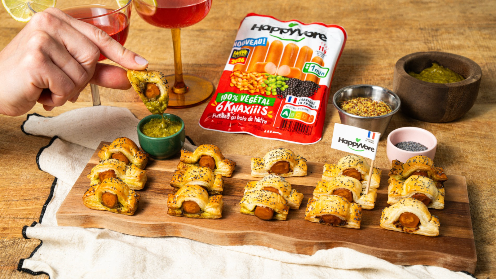 Feuilletés apéro - Knaxiiis 100% végétales HappyVore