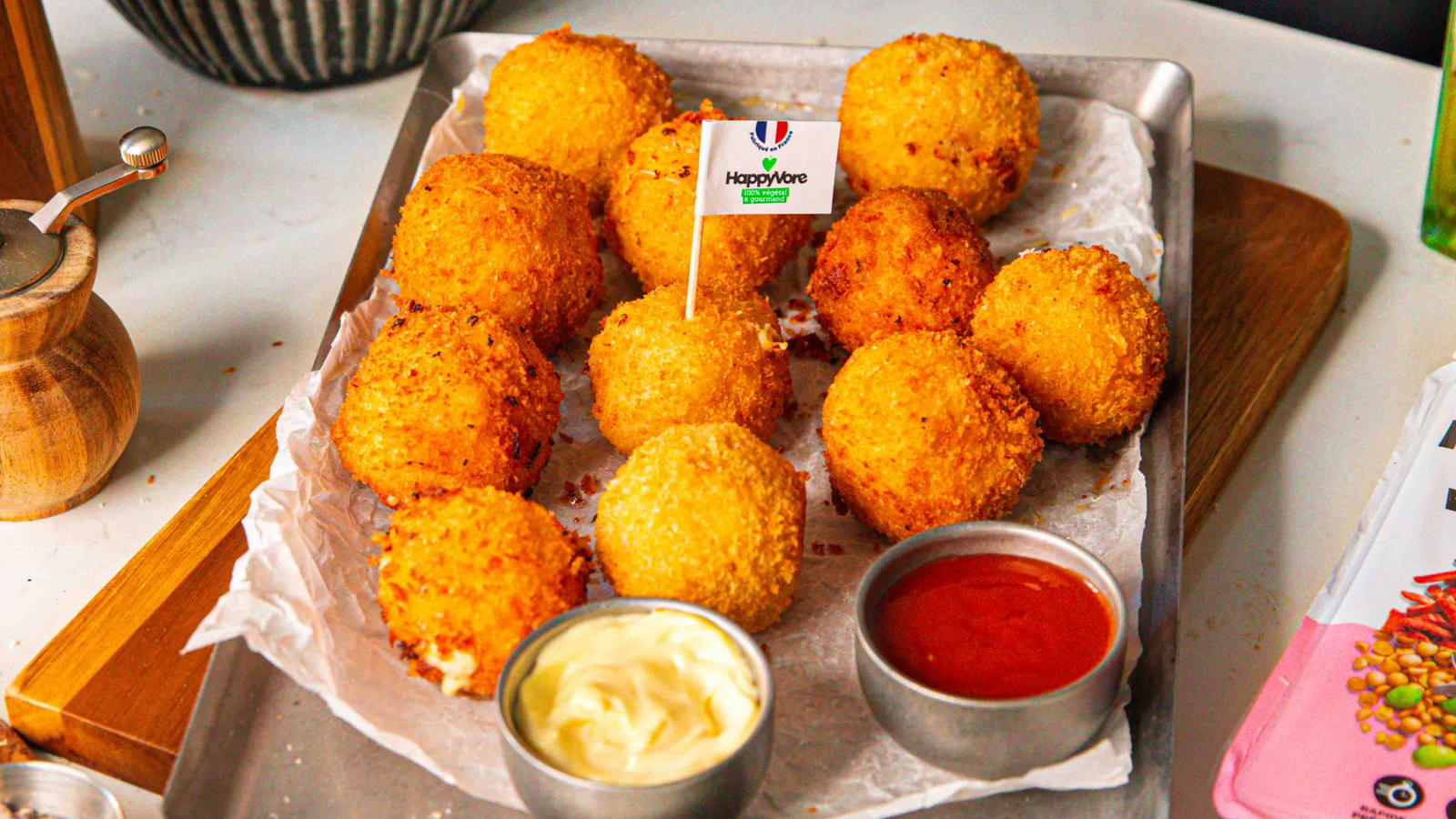 Croquettas aux allumettes végétales