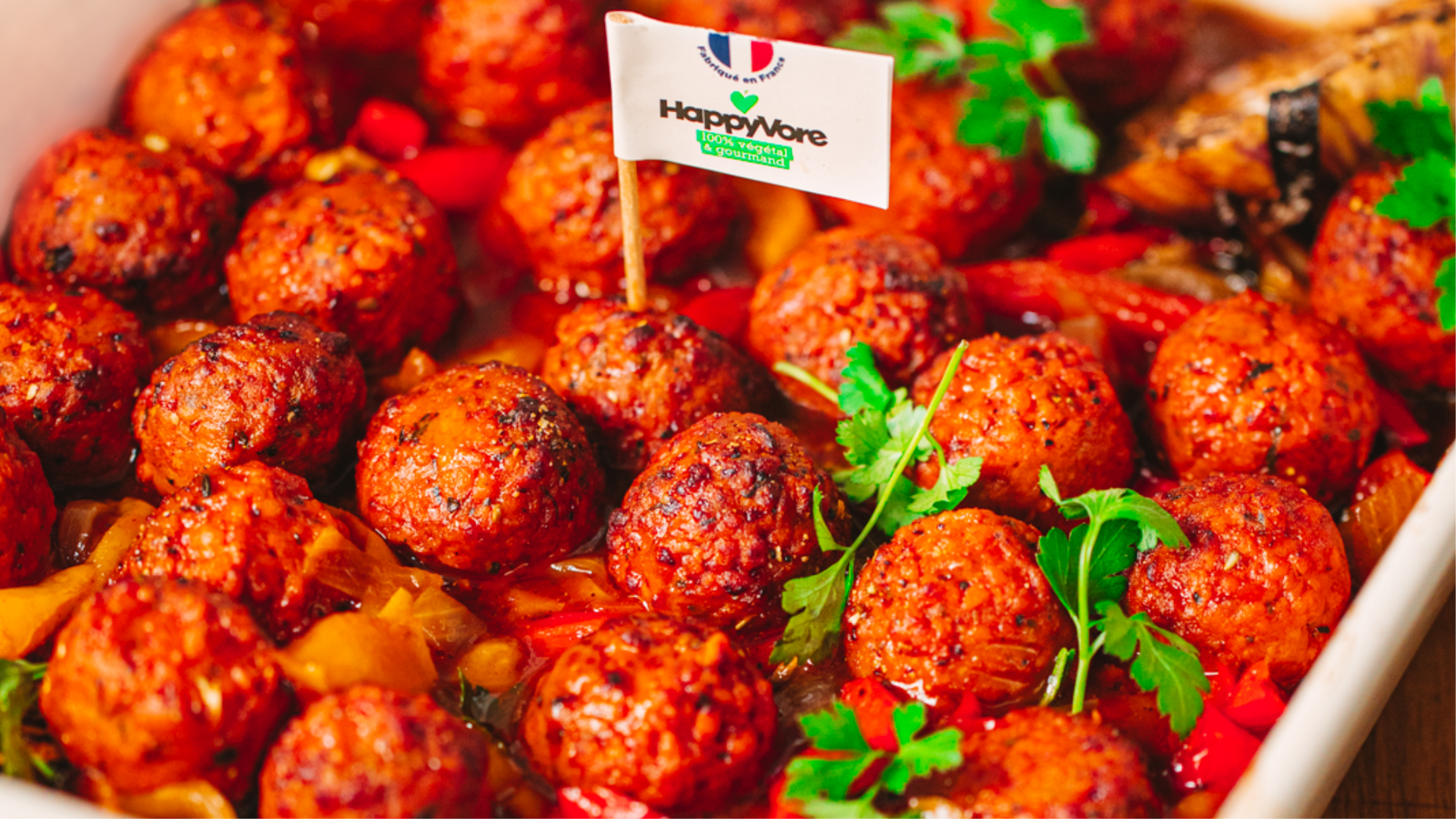 Mijoté de boulettes tomates & herbes de Provence