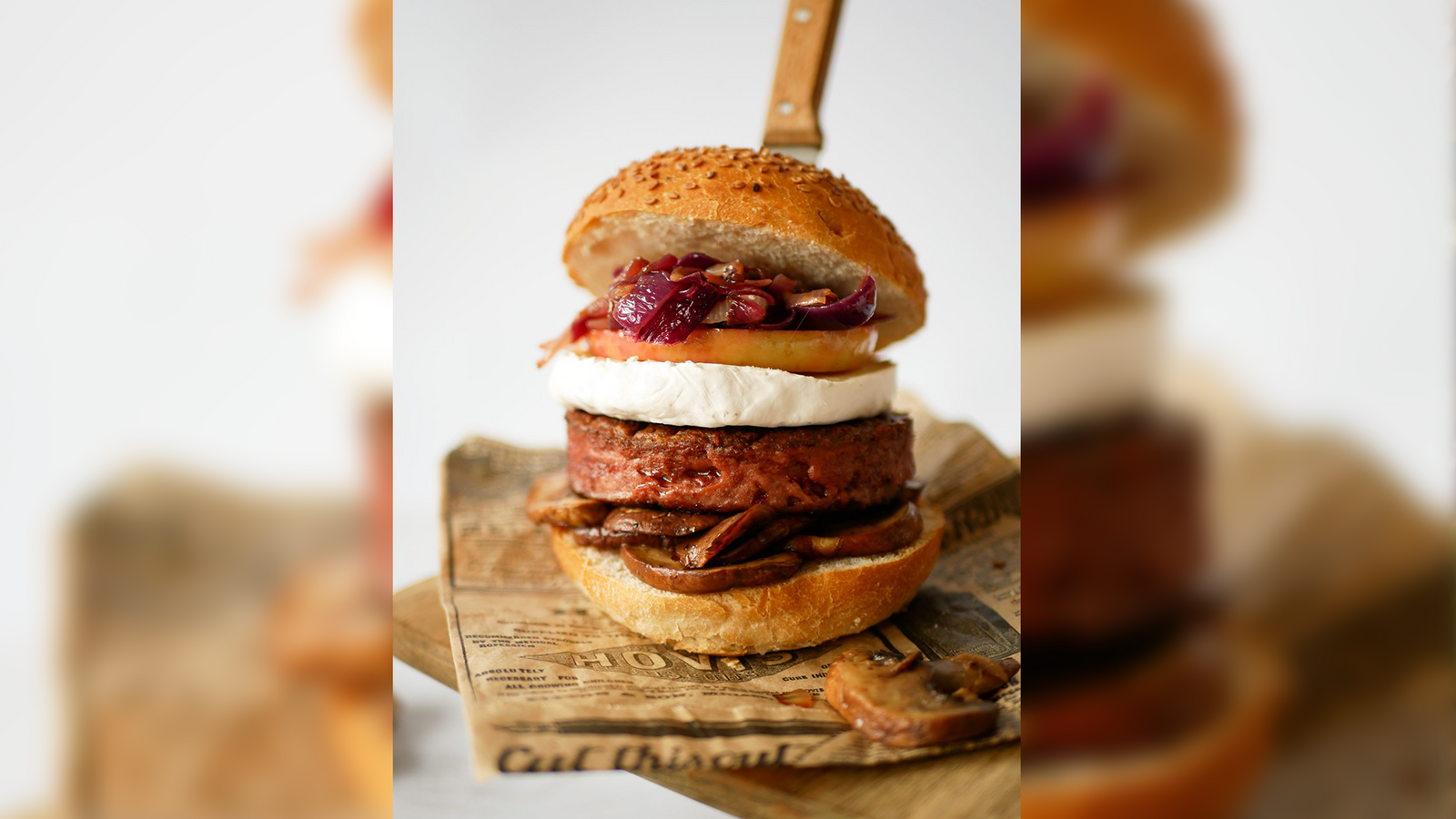 Burger végétal aux saveurs automnales
