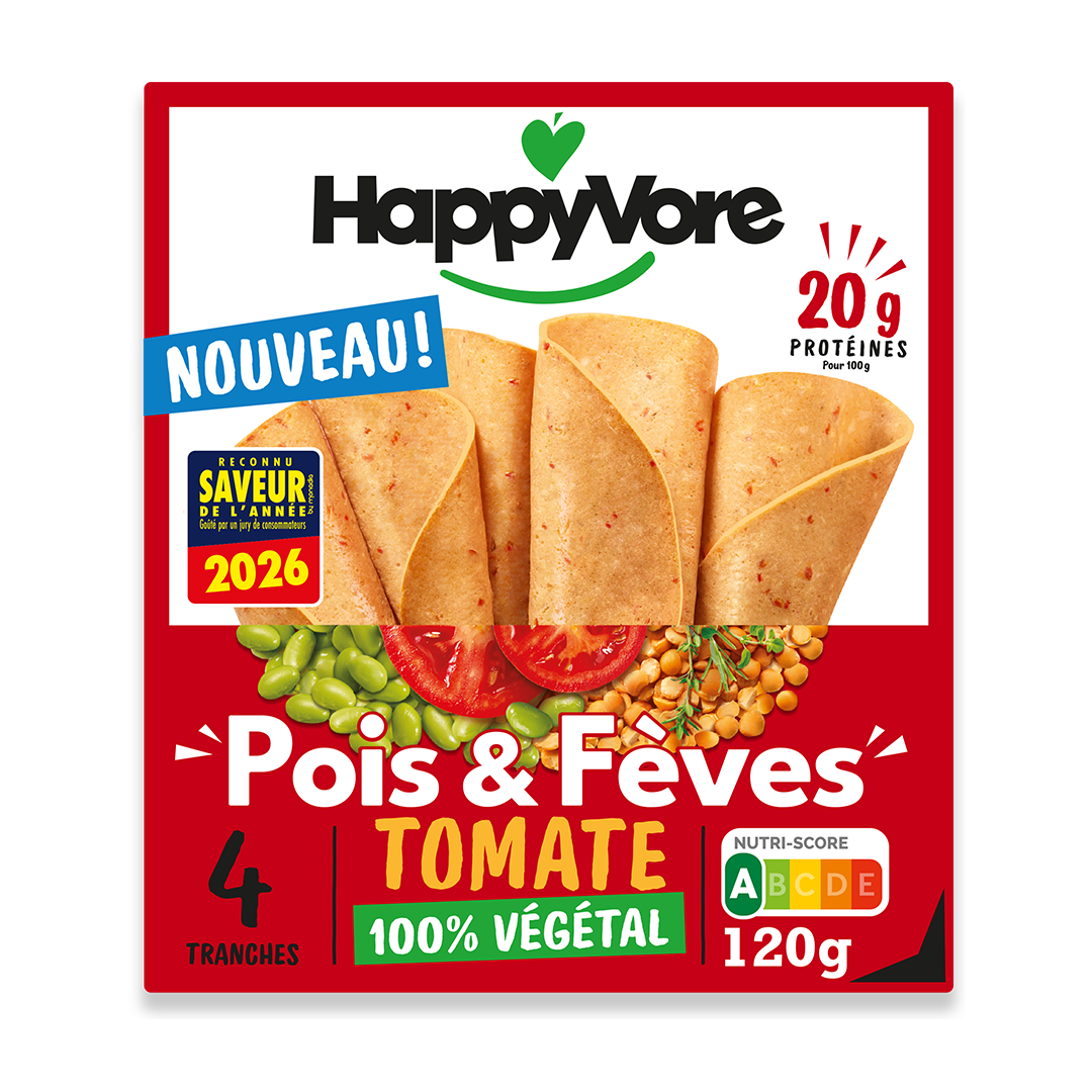 Tranches Pois & Fèves - tomate & herbes de Provence