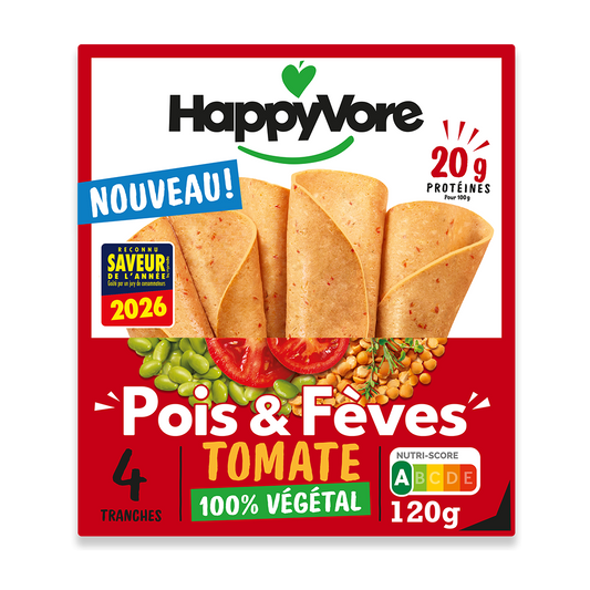 Tranches Pois & Fèves - tomate & herbes de Provence