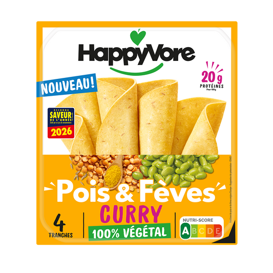 Tranches Pois & Fèves - curry