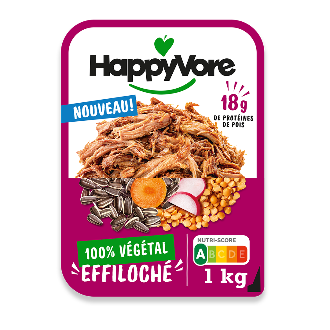 Effiloché 100% végétal et gourmand