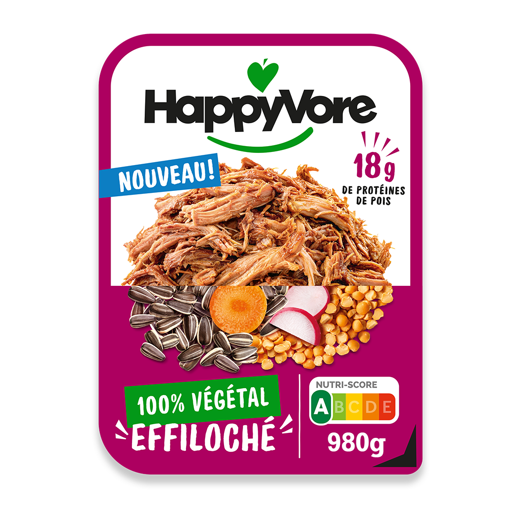 Effiloché 100% végétal et gourmand
