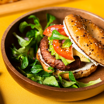 Steak végétal façon burger ⋆ Saveurs Bio